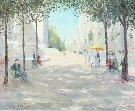 New York oil painting